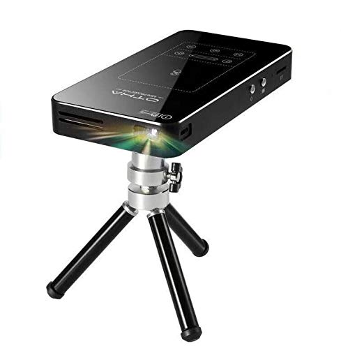 OTHA Mini Projecteur Portable,  Android 7.1 Portable DLP Projecteur avec Touchpad Correction de la Distorsion Trapézoïdale de Voiture HDMI Projecteurs de Cinéma Maison