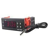 Temperaturkalibrierung MagiDeal Stc-1000 AC/DC Digitale Temperaturregler Heizen & Kühlen Thermostat, Zwei Relais, mit Temperaturfühler - 12 V