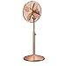 Produktbild Brandson Standventilator 30 cm Design In Kupfer | Ventilator | Stützfuß höhenverstellbar | hoher Luftdurchsatz | 3 Geschwindigkeitsstufen | 35 W | Geräuschpegel Mäßig (Max. 54dBA) | Funktion Schwing-CA. 80 ° | neigbar von 30 ° | Robustes Metallgehäuse mit Finish in Kupfer (Look Kupfer)