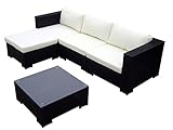 eckgarnitur jess 3er-Sofa - mit Sitzauflagen und Rückenkissen,  Sitzelement mit Sitzauflage, 1 Couch-Tisch mit Glasplatte (Sicherheitsglas)