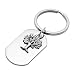 Produktbild Zysta Edelstahl Dog Tag Schlüsselanhänger mit Lebensbaum Anhänger Silber (# 2)