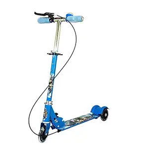 Nijek Store Heavy Metallic 3 Wheel Road Runner Scooter with Adjustable Height Foldable Scooter for Kids Boys Girls(Multicolor)