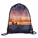 Produktbild MISYRC Sunrise Horizon On The Sea with Sailing Logistic Cargo Ship Drawstring Bags Baseball Backpack Sport Bag for Men & Women