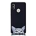Produktbild Chreey Hülle für Xiaomi Redmi Note 5 Pro, Anti-kratzt Schwarz 3D Drucken Muster Handyhülle Weiche Silikon TPU Rückseitehülle Bumper Schutzhülle, Überraschte Katze