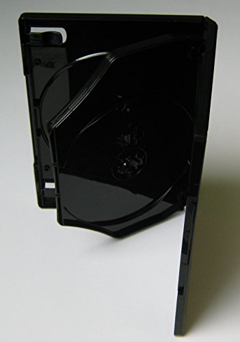 Kronenberg24 Profi DVD Hüllen 4fach 15mm schwarz – 10 Stück - 3