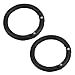 Produktbild Dcolor Camping Fruehling Clip Aluminum Rund Tragbare Mini-Karabinerhaken Schwarz 2 Stueck
