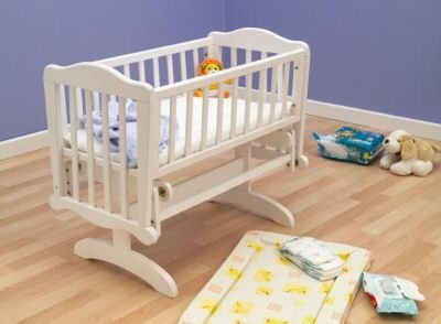 Saplings Glider Crib (White)