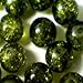 Produktbild 50 pieces 10mm Crackle Glass Beads - DARK OLIVE GREEN - A2005 by k2-accessories Crackle Glass Beads