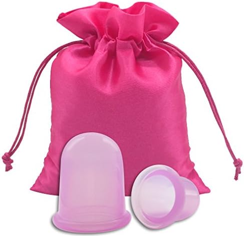 XiangWeiYu Classic Anti Cellulite Body Massage Cupping Therapy ,Myofascial Release Tight Muscles Deep Tissue &amp;1(Large) Cup and 1(Medium) Cup(Purple)