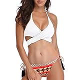 Moserian Damens Badeanzug Sexy Solid Bikini Set Push-Up Gepolsterte Badebekleidung Badeanzug Beachwear