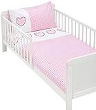 Briljant baby Bettwäsche 100 x 135 cm, Kopfkissen 40 x 60 cm, rosa
