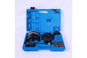 BAZARGAME Kit di attrezzi per riparazione ruote da 85 mm, blu, per cuscinetti ruota, mozzo ruota, estrattore, 16 pezzi