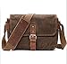 Produktbild HXZB Männer Single-Schultertasche Wasserdichter Öl-Wachs-Leinwand-Tasche Messenger Retro-Fototasche,Coffee