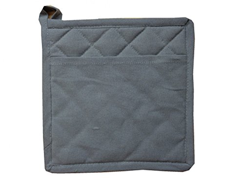 Topflappen-mit-Eingriff-gesteppt-1-Stck-Farbauswahl-Rot-Schwarz-Grn-oder-Grau