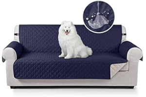TAOCOCO Copridivano Poltrona Impermeabile Divano Protector Slipcovers, Adatto per cani, animali domestici e bambini(Blu Scuro, 3 posti 171 * 192cm)