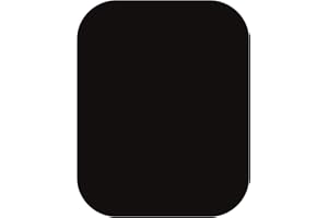 YAZANY Key Hole Cover Plate, 2Pcs Repair Escutcheon Door Lock Cover Door Plate, Blank Self Adhesive Fix Satin Stainless Steel with Black PU Waterproofing 45 * 65mm