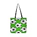 Produktbild Soccers Ball Texture Over Green Canvas Tote Sac à main Sac à bandoulière Crossbody Sacs Sacs à main pour hommes et femmes Shopping Tote