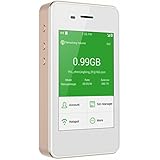 GlocalMe G2 4G Mobiler Wifi Hotspot Router, keine SIM-Karte Kostenloses Roaming-Netzwerk in über 100 Ländern mit 1 GB anfänglichen globalen Daten (G2,gold)