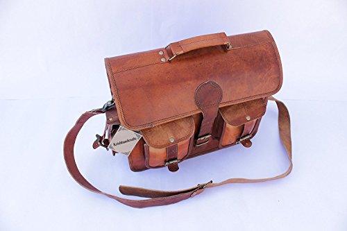 Leder Messenger Bag f  r M  nner   Frauen  Vintage Leder Business Aktentasche f  r Laptops und B  cher   handgefertigt  RUGGED   Distressed   Original