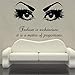 Produktbild JXFFF Hochwertige Beauty Woman's Eyes Tapete für Wohnzimmer Mode Beauty Salon DIY Wandtattoo 57 x 88 cm