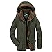 Produktbild TWISFER Herren Wärmejacke Parka Jacke Winterjacke Kapuze Übergangsjacke Kapuzenparka Jacket Mantel Wintermantel Mens Winter Coat Gefüttert und Abnehmbar Hood