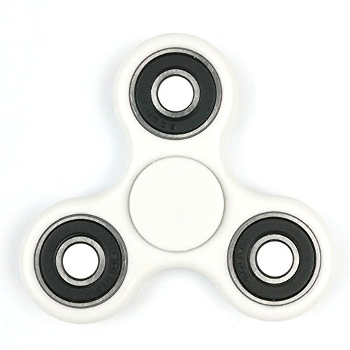 Hand Spinner Fidget Spinner Spielzeug Stress Reducer Tri-Spinner Fidget Premium Hybrid Keramik Lager EDC Focus Spielzeug für Töten Zeit entlasten Stress (2Pack(Weiß+Schwarz))HS053BW - 7