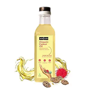 Kapiva Organic Castor Oil | Cold-pressed Oil for Hair, Skin Nourishment and Nail Growth (250ml)