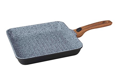 Designer Topfset , Servierpfanne , Grillpfanne , Kasserolle mit abnehmbarem Griff 10469 (Grillpfanne 28cm eckig)