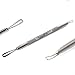 CANDURE® - Professional Blackheads Whiteheads Remover Extractor Facial Tool -Flat and Round Wired Ends - Stainless