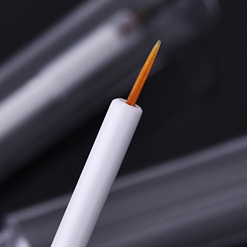 eBoot 4ml Wimpertusche Leerrohr Eyeliner Flasche Lip Gloss Tubes Vials Containers mit Stäbchen Pinsel und Gummieinsätze, Trichter für Rizinusöl - 6