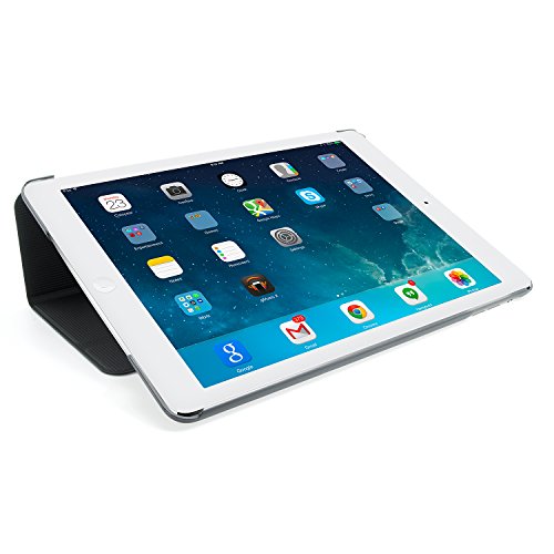 Energmix Hardcase mit Standfunktion Cover Hülle für iPad Air Backcover klappbar „Triangle“ Dreieck Schwarz - 5