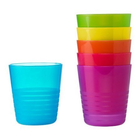 Ikea Kinderbesteck "KALAS" Trinkbecher, verschiedene Farben, 6 Stück von Ikea