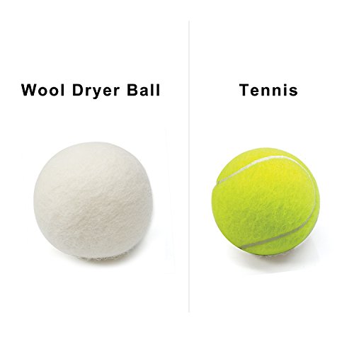 Bestoss Wolle Trocknerbälle 6-XL-Pack Durchmesser-7cm Wäsche Trockner Natürliche Weichspüler Alternative Neuseeländischer Trocknerkugeln - 7