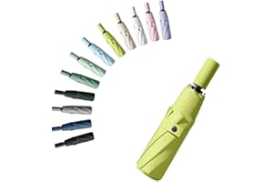 erised's bifrost Portátil Paraguas plegable de viaje Mango de apertura/cierre automático Capa de revestimiento/Protección UV anti UPF 50 99,9% compacto Paraguas de golf Hombres Mujeres Niños