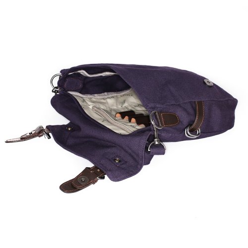 Sativa Hemp and Organic Cotton Shoulder Tank Bag - Plum