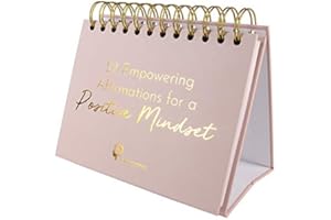 A MADE MIND Positive Affirmation Cards – 52pcs Inspirational Affirmation Cards for a Mindful Life and Positive Thoughts – Premium Materials – 17 x 13 cm Mindful Cards - Lovely Present 【︶ Pink ︶】