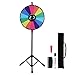 Produktbild Voilamart 45,7 cm Farbe Preis Rad mit Stativ Bodenständer faltbar 14 Slots Dry Erase Messe Fortune Spinning Game