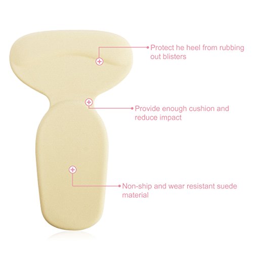 ROSENICE Fersenkissen High Heel Pads 2 Paar Heel Pain Treatment Gel Einlagen - 6