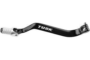 Tusk Folding Shift Lever +10mm Black/Silver Tip KLR 650