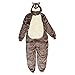 Produktbild BESTOYARD Unisex Erwachsene Tier Onesie Cosplay Pyjamas Fleece Mit Kapuze Pyjama Nachtwäsche Kostüme Chipmunk Design Größe L