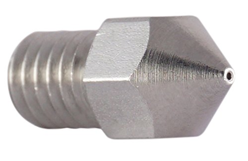 3DFreunde 3 Stk. 0,3mm + 2 * 0,4mm präzisions Edelstahl MK8 Makerbot RepRap Anet A8/A6 Extruder Hotend Druckkopf Düse für 1.75mm Filament 3D Drucker (Nozzle) stainless steel M6 - 3