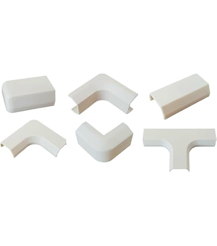1m Kabelkanal Selbstklebend, 12,7x11mm Außenmaß – Dunkelbraun Meliert, Aus Stabilem PVC