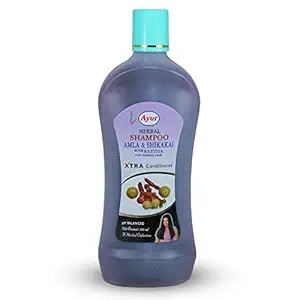 Ayur Herbal Amla and Shikakai Shampoo, 1000ml