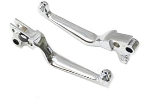 JYMOTOR Motorcycle Skull Brake Clutch Lever For Harley Dyna Sportster 883 Softail FXSTB FLSTN FXSTB FXDL Custom (chrome)