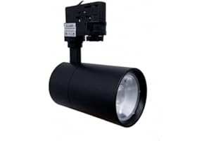 Spot LED sur Rail 30W 80° Compact Triphasé NOIR - Blanc Neutre 4000K - 5500K - SILAMP