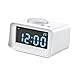 Produktbild Homyl Digital LED Snooze Radiowecker mit Doppel Weckerzeiten, Thermometer, Dual USB, 5 Stufen Beleuchtung - Weiß