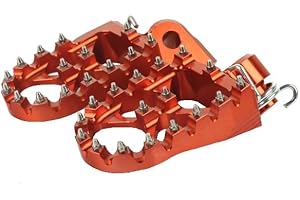 Pedane off-road Accossato Arancioni in Ergal 7075 per KTM SX dal 2003 al 2017 (CC 85)