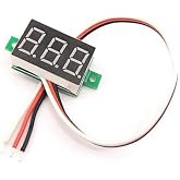 SANEC Mini Dijital Voltmetre Dc 0-100V 0.28 İn&ccedil; Kırmızı