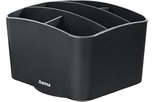 Hama Obrotowy uchwyt na pilot zdalnego sterowania "Agent" (mieści do 6 pilotów, idealny również jako organizer na biurko lub do łazienki, przechowywanie pilotów, długopisów, telefonu, okularów itp.),