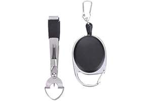 Keenso Herramienta para Pesca, Acero Inoxidable, Herramienta Multifunción, Herramienta de Nudo Rápido, Cortahilos, Pinza,